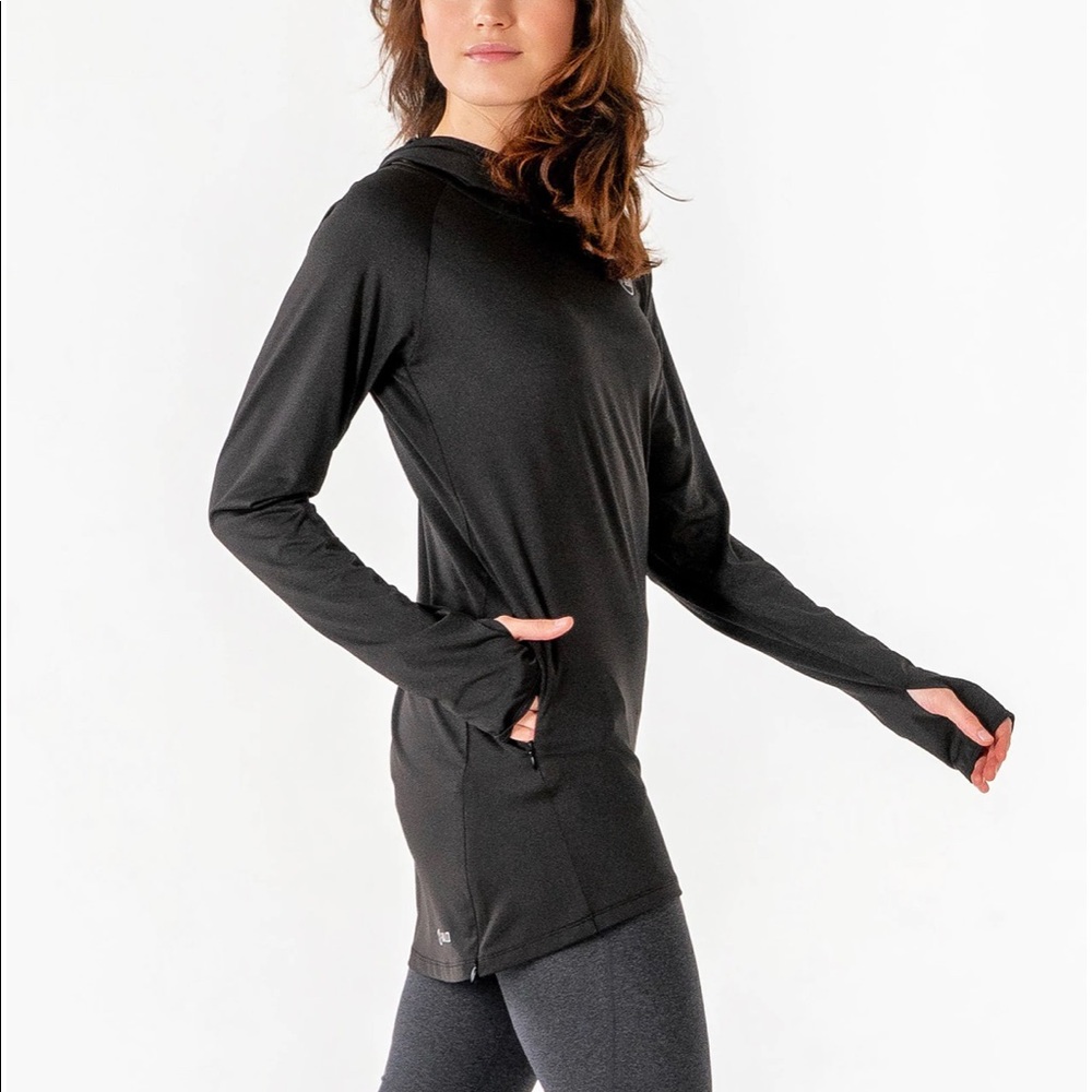 Veil Long Sleeve Modest Running Workout Top - Womens Large